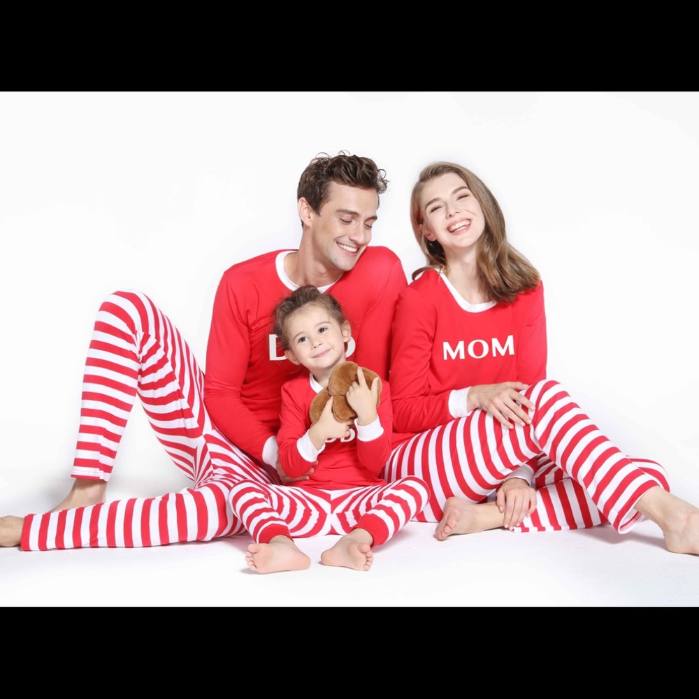 NWT patpat jolly christmas stripe pajamas